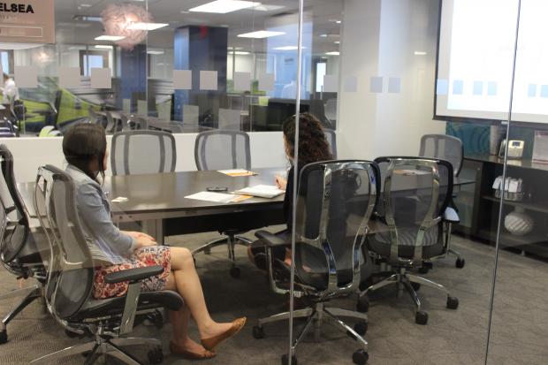 Semi-private pods at Regus in Chelsea. Photo credit: undefined